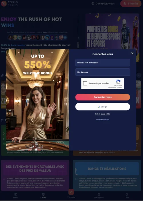 Connexion Celsius Casino<